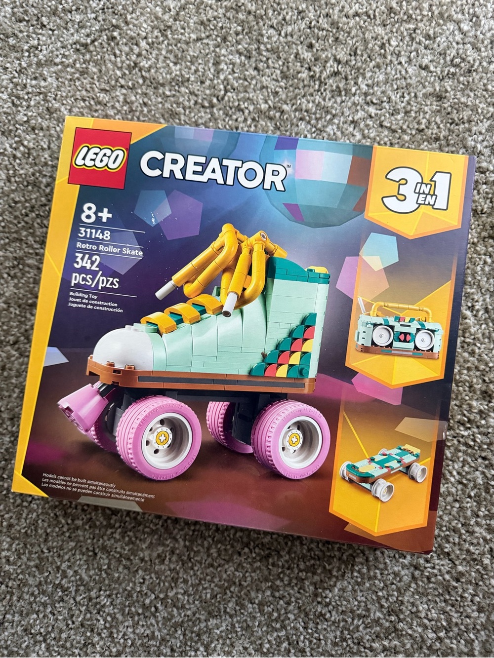 LEGO Creator Retro Roller Skate - Mint, Pink & Yellow